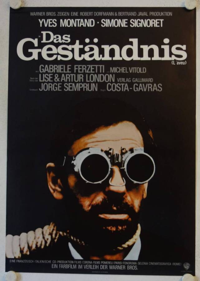 The Confession original release german movie poster